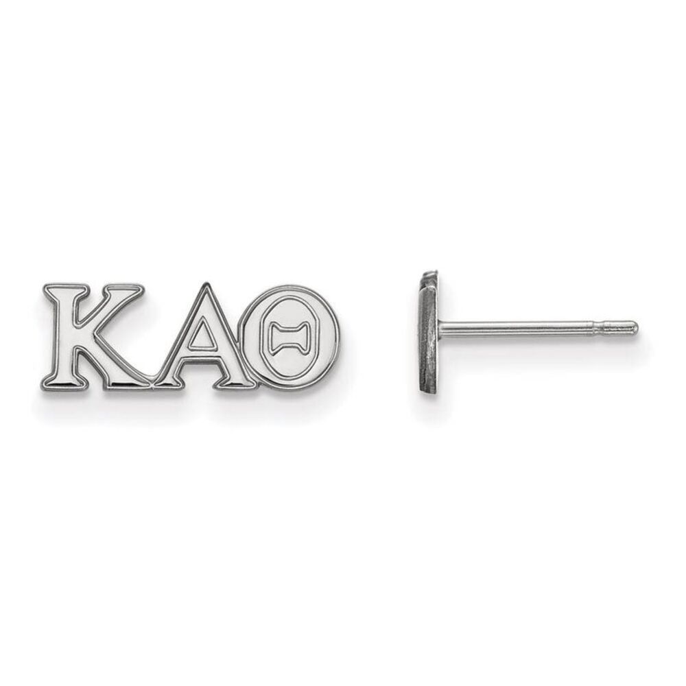 Sterling Silver Kappa Alpha Theta XS Greek Letters Post Earrings